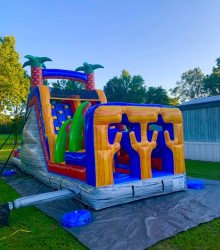 F3CF4F58 0452 4B72 ACE9 453C7E2685CA 1685112223 19ft tiki slide & obstacle course combo wet / dry